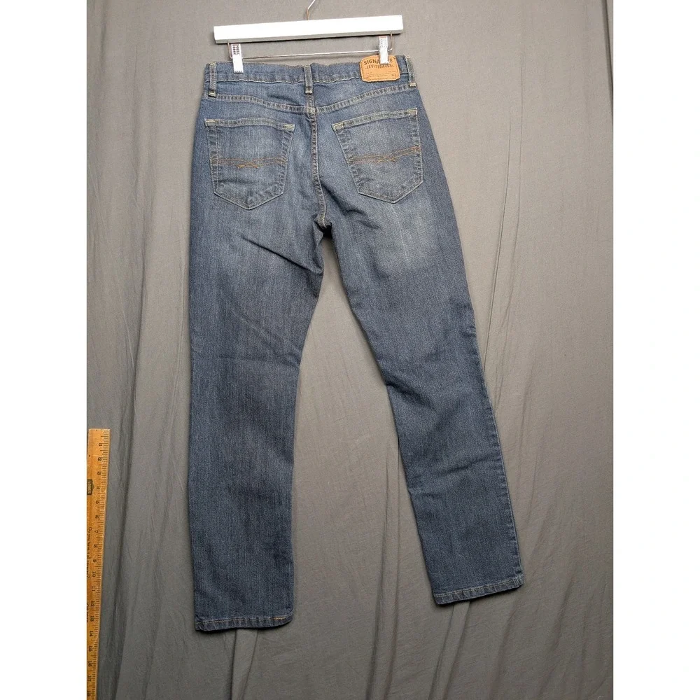 Signature by Levi Strauss & Co. Regular Fit Straight Blue Denim Jeans 32‎ X 32